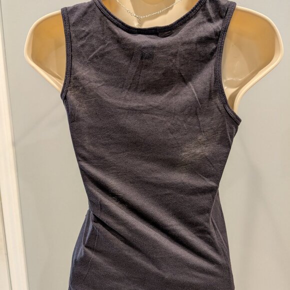 Rue21 Dark Gray Tank Top with Silver Sequin Small Excellent Used Condition - Picture 3 of 4